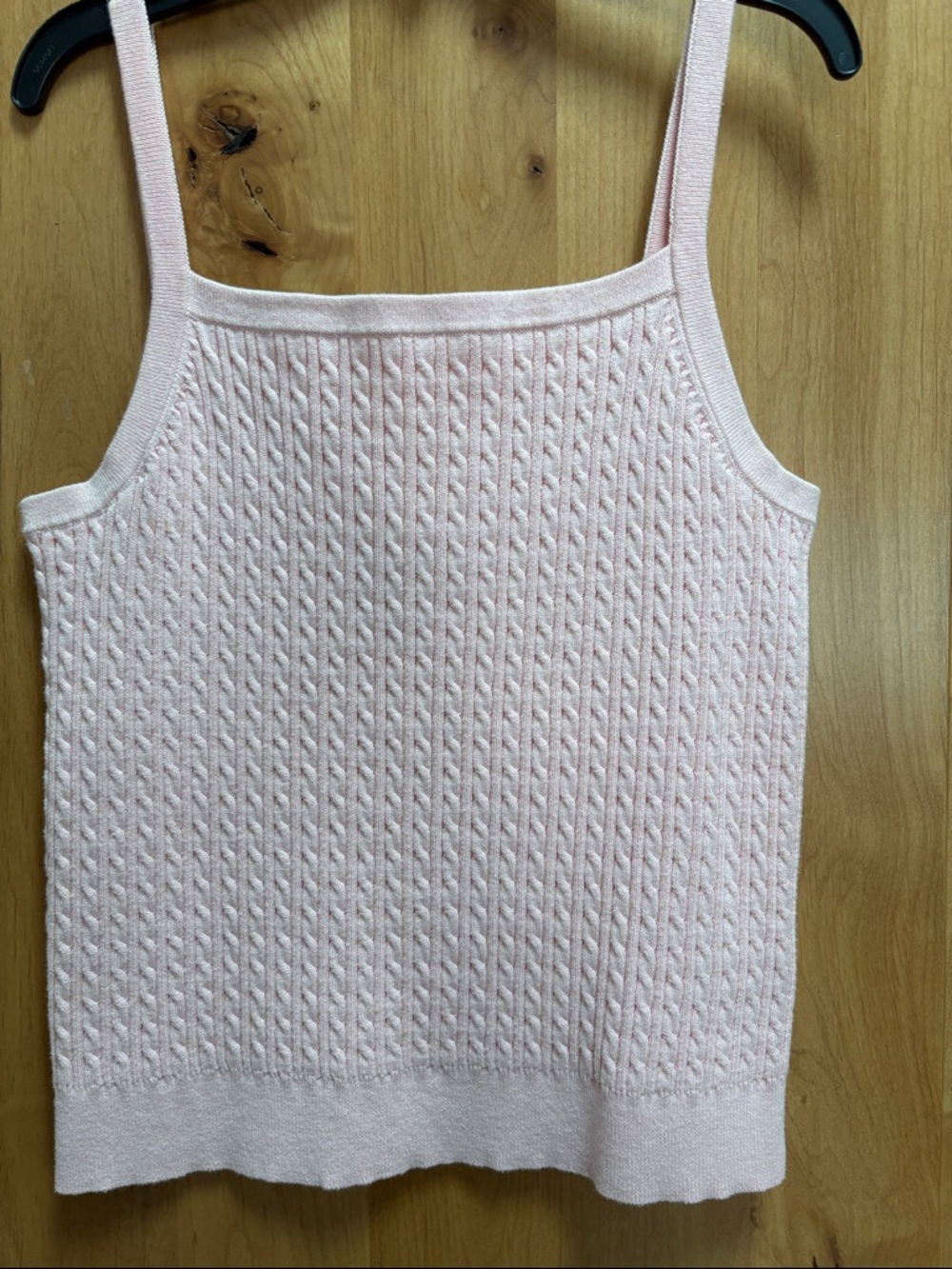 Lauren Ralph Lauren Pale Pink Cable-Knit Camisole